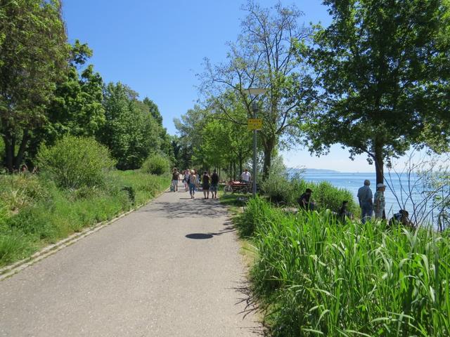 wir erreichen die Seepromenade von Überlingen