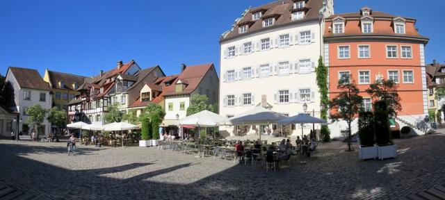 schönes Breitbildfoto der Altstadt von Meersburg