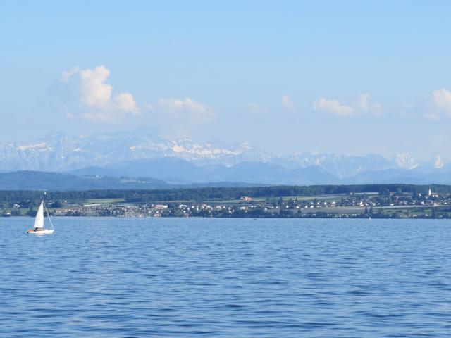 Blick vom Schiff aus, Richtung Säntis und den Churfirsten