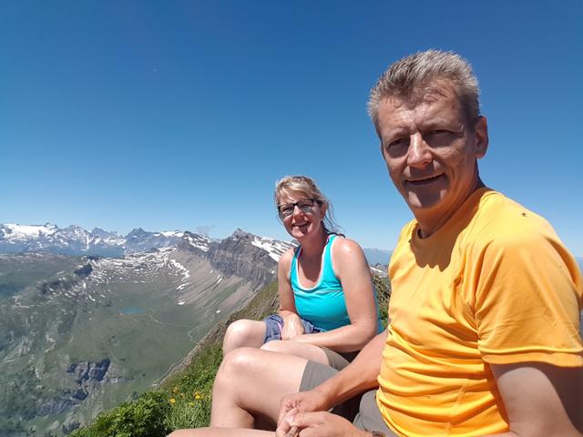 Erinnerungsfoto aufgenommen auf dem Wasserbergfirst