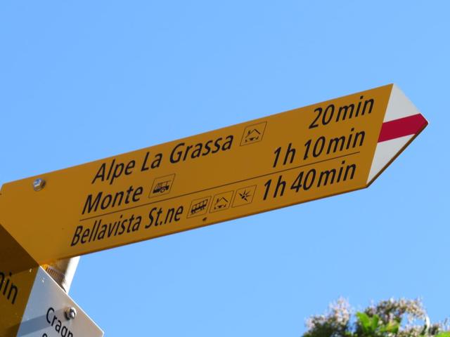 weiter geht es zur Alpe La Grassa