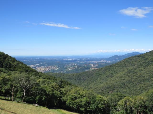 Aussicht von Cragno ins Mendrisiotto