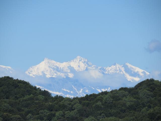 die Sicht reicht bis zum Täschhorn und Dom