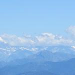 Blick in die Walliseralpen. Links ist das Täschhorn zu sehen