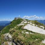 Blick auf die Gipfelplattform des Monte Generoso auch Calvagione genannt 1700 m.ü.M.