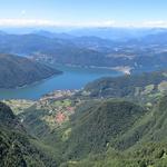 vom Monte Generoso blickt man fast auf den ganzen Lago di Lugano