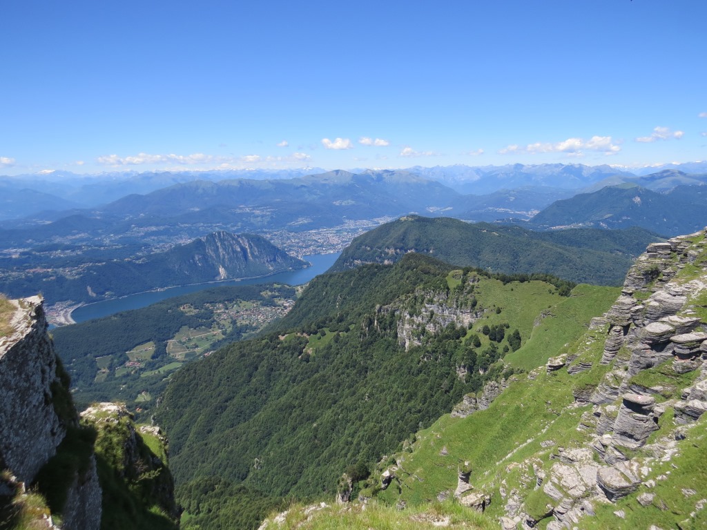 Tiefblick Richtung Lugano