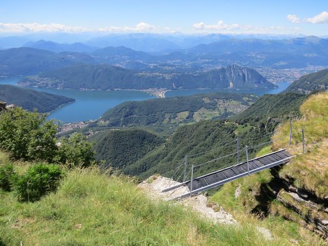 der zweite Gipfel des Baraghetto erreicht man über diese Brücke