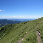 alles am Osthang des Monte Generoso und unterhalb des Gipfels, geht es nun Richtung Bergstation