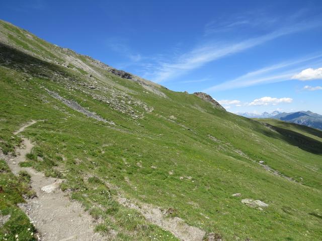 alles am Berghang des Piz Curver und Curvér Pintg da Taspeng entlang...