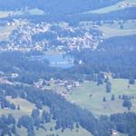 man sieht sogar den Heidsee auf der Lenzerheide