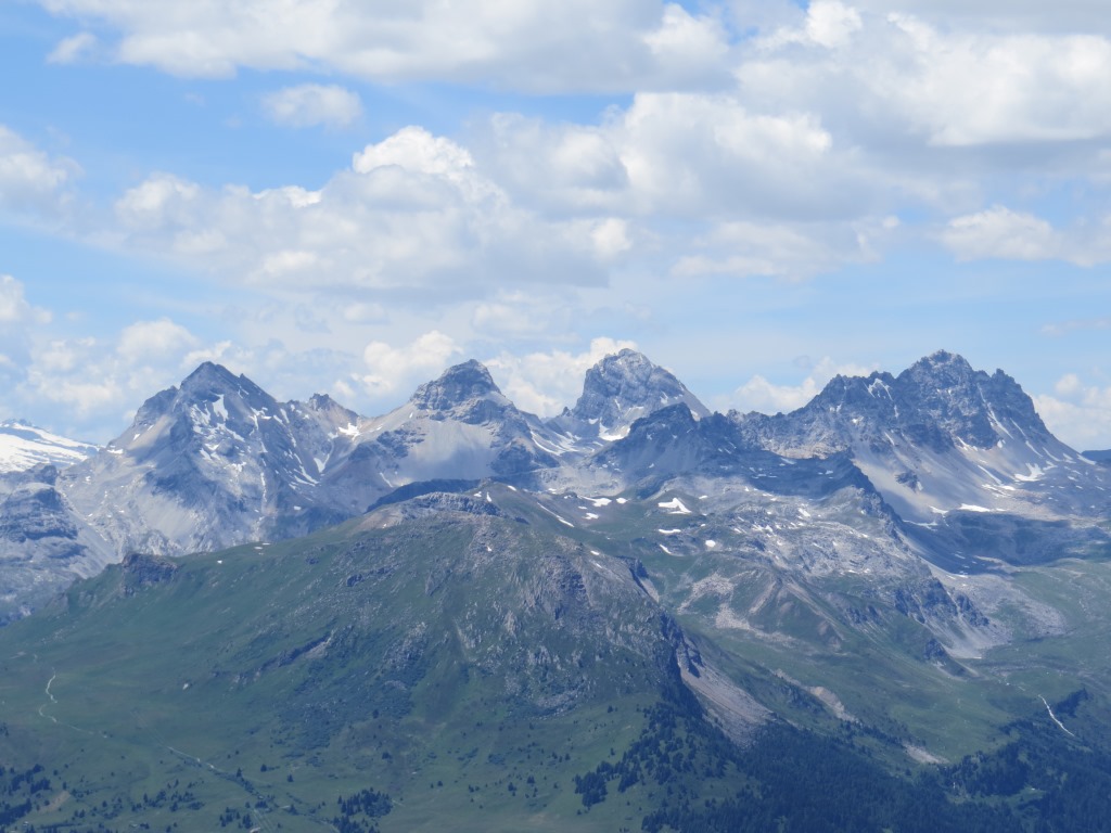 die Berge im Safiental mit Pizzas d'Anarosa, Alperschällihorn und Teurihorn