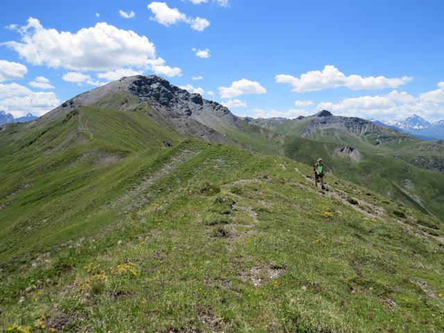 Blick zurück, von wo wir gekommen sind