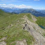 bei Punkt 2460 m.ü.M. rechts von uns der Lai digl Feil