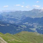 Blick in die Lenzerheide mit dem Heidsee