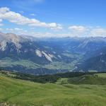 Blick nach Tiefencastel, Albula und Landwassertal