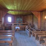 die Kirche zählt zu den einmaligen Sakralbauten der Schweiz. Sie ist das einzige Gotteshaus, das ganz aus Holz gefertigt wurde