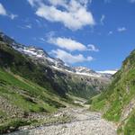 Blick Taleinwärts und auf den Hinterrhein