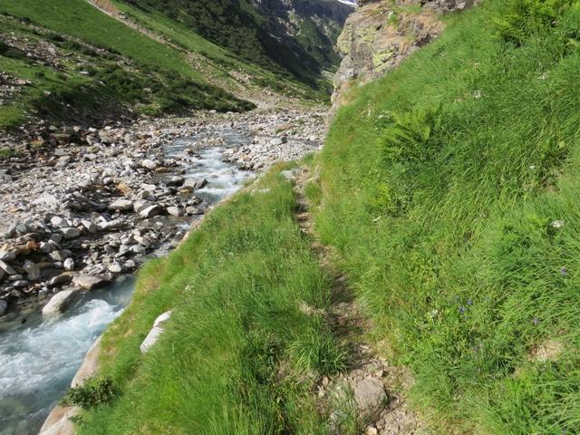 der Weg ist immer gut ersichtlich