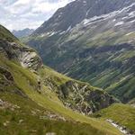 Blick Richtung "Höll" Schlucht. Die schwierigste Passage der ganzen Wanderung