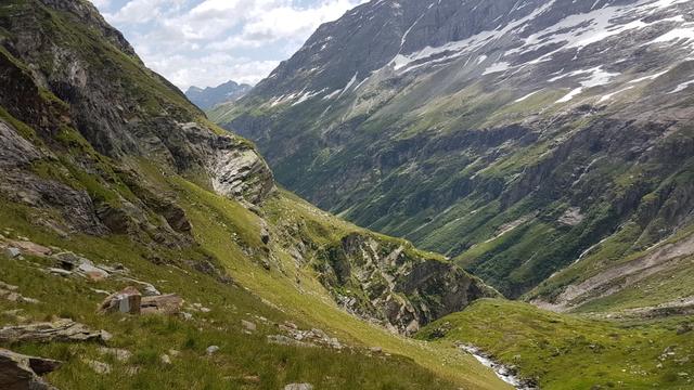 Blick Richtung "Höll" Schlucht. Die schwierigste Passage der ganzen Wanderung