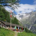 wir erreichen die Cabane von La Léchère 1710 m.ü.M.