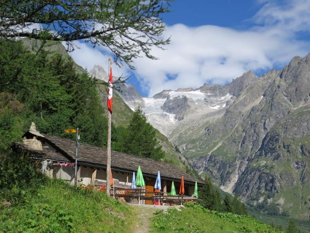 wir erreichen die Cabane von La Léchère 1710 m.ü.M.