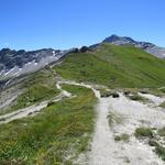 ...alles der Grenze entlang, leicht abwärts zum Grand Col Ferret 2537 m.ü.M.
