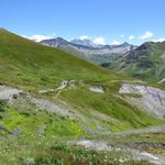 wir befinden uns nun auf einer Etappe des "Tour du Mont Blanc" das von Courmayeur in die Schweiz führt