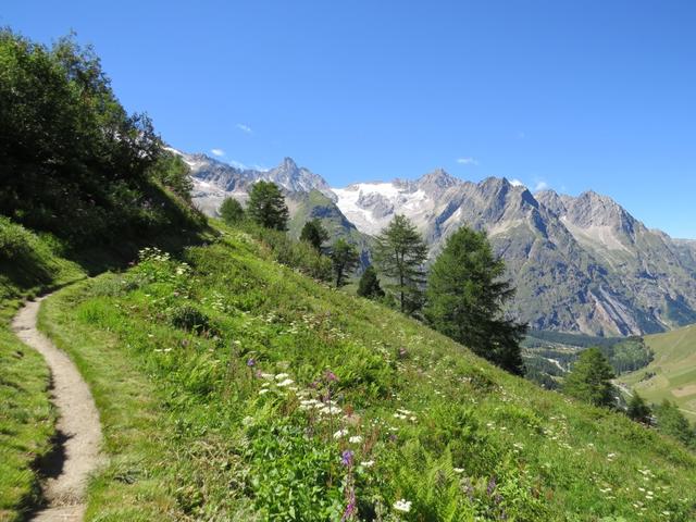 alles an diesem sehr schönen Höhenweg entlang, vorbei an Punkt 1998 m.ü.M...