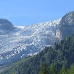 der Glacier du Trient herangezoomt