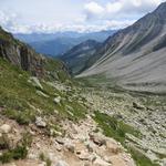 die Aussicht ins Val d'Arpette ist umwerfend schön