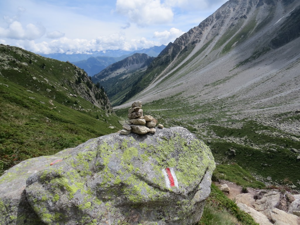 Blick nach vorne ins Val d'Arpette