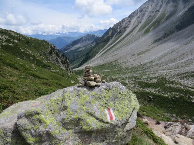 Blick nach vorne ins Val d'Arpette