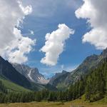 schönes Breitbildfoto mit Blick ins Val d'Arpette. Wieso nach Alaska fliegen, wenn man im Wallis so etwas schönes bestaunen ka