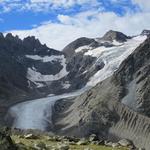 nichts als Eis und Fels. Blick zum Glacier de Valsorey