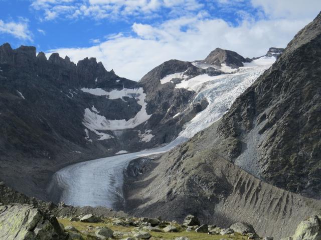 nichts als Eis und Fels. Blick zum Glacier de Valsorey
