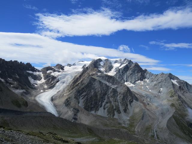 der Blick auf den Mont Vélan ist einfach gigantisch