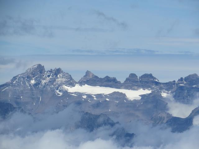 der Dents du Midi taucht vor uns auf. Was für ein Erlebnis, als wir dort oben standen