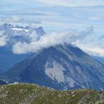 Blick auf die Dents du Midi und auf den Catogne. Beide haben wir bestiegen