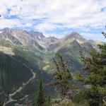 Blick in das Val d'Arpette und zuhinterst zum Fenêtre d'Arpette. War das eine traumhafte Wanderung!