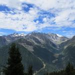 Blick links in das Saleina Gebiet. Auch das war eine traumhafte Wanderung, und in das Val d'Arpette