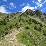 Blick vom Replat de Fratsay hinauf zum Le Bonnhomme