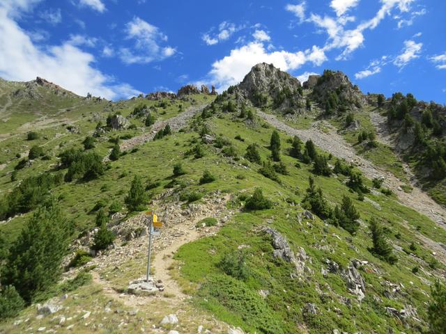 Blick vom Replat de Fratsay hinauf zum Le Bonnhomme