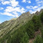 Blick zur Westflanke der Pointe des Chevrette