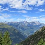 Blick Richtung Mont Ruan, Tour Sallière und Dents du Midi