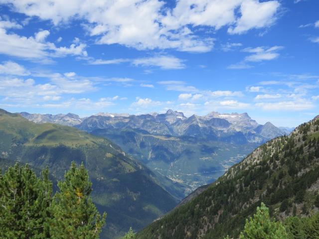 Blick Richtung Mont Ruan, Tour Sallière und Dents du Midi