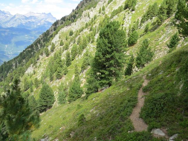 der Bergpfad ist gut ausgebaut und immer ersichtlich. Ein bisschen Schwindelfrei sollte man sein, trittsicher aber auf jedenfall