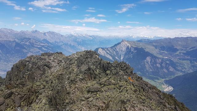 Blick nach Verbier und dem Pierre Avoi