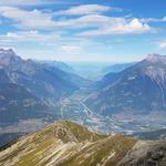 Blick über das Rhonetal hinaus, Richtung Genfersee